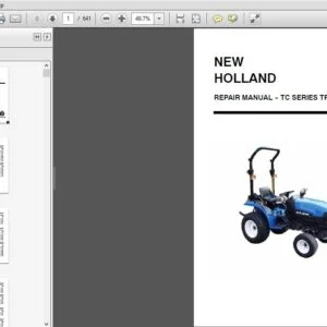 New Holland Tractor TC18D TC21D Repair Manual 6045507100 - PDF DOWNLOAD