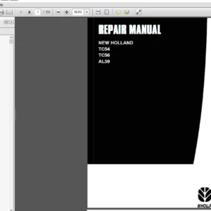 New Holland Tractor TC54, TC56, AL59 Utility Combine Service Repair Manual (6046496100) New Holland - PDF Download