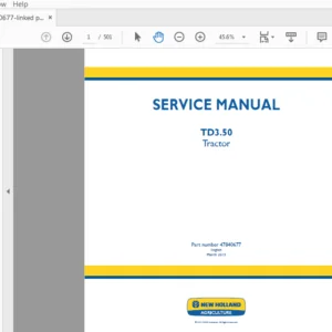 New Holland Tractor TD3.50 Service Manual 47840677 - PDF DOWNLOAD