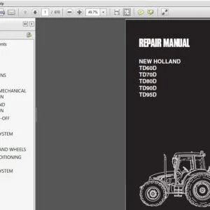 New Holland Tractor TD60 TD70 TD80 TD90 TD95 Service Repair Manual 6035447100 - PDF DOWNLOAD