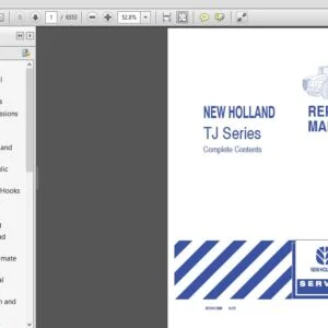 New Holland Tractor TJ275 TJ325 TJ375 TJ425 TJ450 TJ500 Repair Manual 87542227 - PDF DOWNLOAD