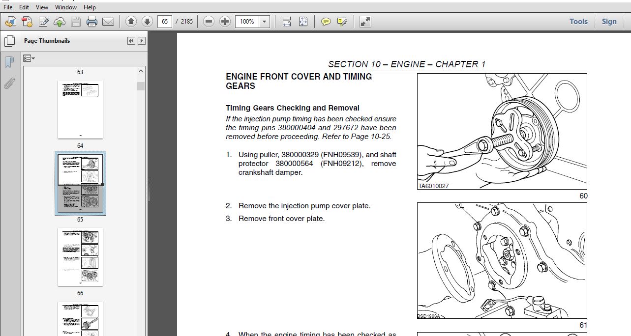 New Holland Tractor TV145 Service Repair Manual (87038775) - New ...