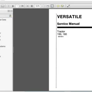 New Holland Versatile 150, 160 Tractor Service Repair Manual (40015011) New Holland Versatile 150 - PDF Download