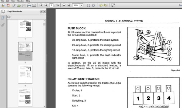 New Holland Yard Tractor LS25, LS35, LS45, LS55 Service Repair Manual ...