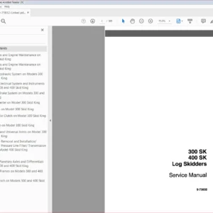 CASE 300SK 400SK LOG SKIDDER SERVICE REPAIR WORKSHOP MANUAL 9-73832 Download