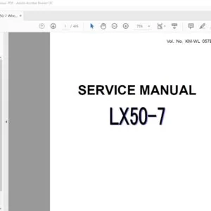 Hitachi LX50-7 Wheel Loader Service Manual .PDF
