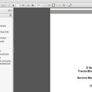 Case NH D Series Tractor (Engine) Service Repair Manual (5632) Case NH D Series - PDF Download