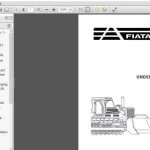 FIATALLIS 21 C CRAWLER TRACTOR UNDERCARRIAGE SERVICE MANUAL 70698975 - PDF DOWNLOAD