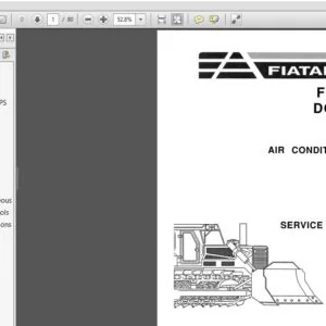 FIATALLS FD30B DOZER CAB & AIR CONDITIONING SERVICE MANUAL 73154528 - PDF DOWNLOAD