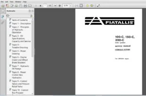 Fiat-Allis 100-C 150-C 200-C Motor graders Hydraulic Systems Service Manual 70690854 - PDF DOWNLOAD