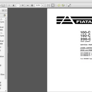 Fiat-Allis 100-C 150-C 200-C Motor graders Power Control Box Vertical Drive and Power Take-off Service Manual 70690857 - PDF DOWNLOAD