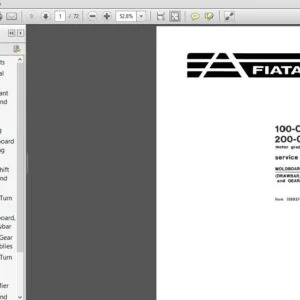 Fiat Allis 100-c 150-c 200-c Motor Graders Service Manual - PDF DOWNLOAD