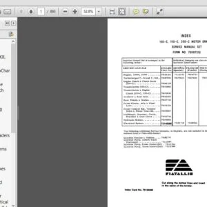 Fiat Allis 100C 150C 200C Motor Graders Service Manual 70697310 - PDF DOWNLOAD