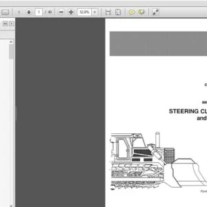 Fiat Allis 16B Crawler Tractor Steering Clutches & Brakes Service Manual - PDF DOWNLOAD