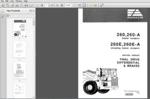 Fiat Allis 260 260A 260E 260E A Tractor Scraper Service Manual 70197345 - PDF DOWNLOAD