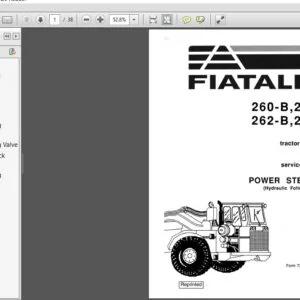 Fiat Allis 260-B 261-B 262-B 263-B 161 tractor Scrapers Power Steering Service Manual 73117273  - PDF DOWNLOAD