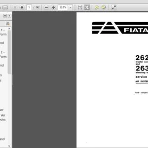 Fiat Allis 262B 263B Tractor Scraper Air System Service Manual 73113011 - PDF DOWNLOAD