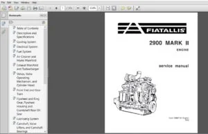 Fiat Allis 2900 Mark II Engine Service Manual 70687161 - PDF DOWNLOAD
