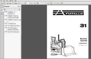 Fiat Allis 31 Crawler Tractor Dozer Service Manual 73116567 - PDF DOWNLOAD