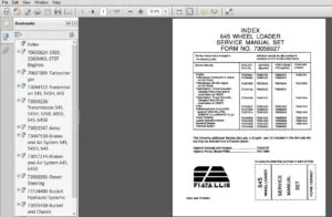 Fiat Allis 645 Wheel Loader Service Manual 73058627 - PDF DOWNLOAD