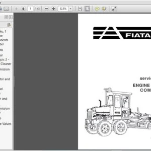 Fiat Allis 65-B Motor Grader Engine Related Components Service Manual 73125173 - PDF DOWNLOAD