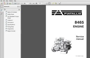 Fiat Allis 8465 Engine Service Manual 60406543 - PDF DOWNLOAD