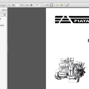 Fiat Allis 8465 Engine Service Manual 60406543 - PDF DOWNLOAD