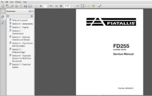 Fiat Allis FD255 Crawler Dozer Service Manual 60402214 - PDF DOWNLOAD