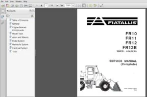 Fiat Allis FR10 FR11 FR12 FR12B Wheel Loaders Service Manual 73158237 - PDF DOWNLOAD