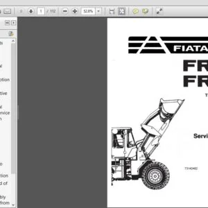 Fiat Allis FR10 FR12 Transmission Service Manual 73142482 - PDF DOWNLOAD