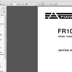 Fiat Allis FR10B Wheel Loader Service Manual 73151988 - PDF DOWNLOAD
