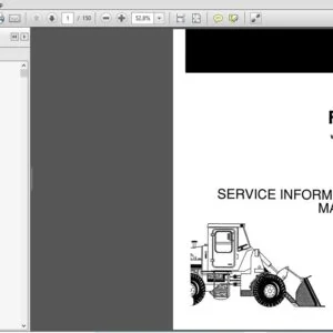 Fiat Allis FR35 Wheel Loader Service Information Manuals 73148882 - PDF DOWNLOAD
