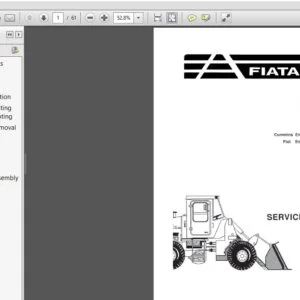 Fiat Allis FR35 Wheel Loader Transmission Service Manual 73148892 - PDF DOWNLOAD