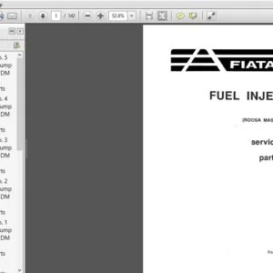 Fiat Allis Fuel Injection Pump Parts catalog & Service Manual 73112988 - PDF DOWNLOAD