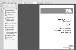 Fiat Allis HD-6 HD-11 Tractor, 7G Loader Steering Clutches & Brakes Service Manual 70690347 - PDF DOWNLOAD