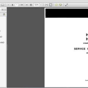 Fiat Allis HD7 HD10 HD14 Crawler Tractors Service Manual 70626143 - PDF DOWNLOAD