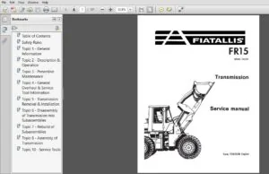 Fiat Allis Wheel Loader FR15 Service Manual 73149528 - PDF DOWNLOAD