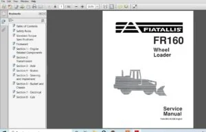 Fiat Allis Wheel Loader FR160 Service Manual - PDF DOWNLOAD
