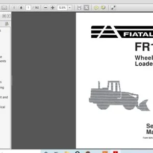 Fiat Allis Wheel Loader FR160 Service Manual - PDF DOWNLOAD