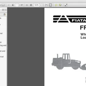 Fiat Allis Wheel Loader FR220 Service Manual - PDF DOWNLOAD