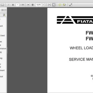 Fiat Allis Wheel Loader FW110 FW130 Service Manual - PDF DOWNLOAD