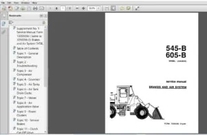 Fiat Allis Wheel Loaders 545-B 605-B Brakes & Air System Service Manual 73059356 - PDF DOWNLOAD