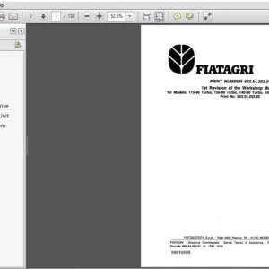 Fiat Fiatagri 115-90 130-90 140-90 160-90 180-90 Turbo Service Repair Manual (06910089) - Fiat - PDF Download