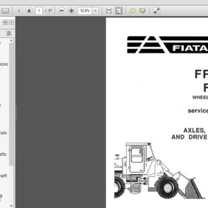 Fiatallis FR20B FR20 Wheel Loaders Service Repair Manual (73157924) - Fiatallis FR20B FR20 - PDF Download