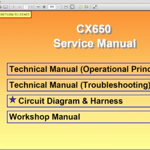 Hitachi CX650-C Crawler Crane Workshop + Operational Principle + Troubleshooting + Circuit & Harness Manual - PDF Download