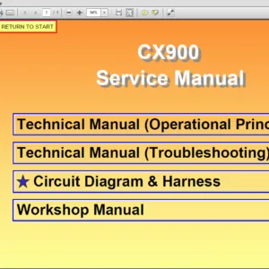 Hitachi CX900 Crawler Crane Workshop + Operational Principle + Troubleshooting + Circuit & Harness Manual - PDF Download