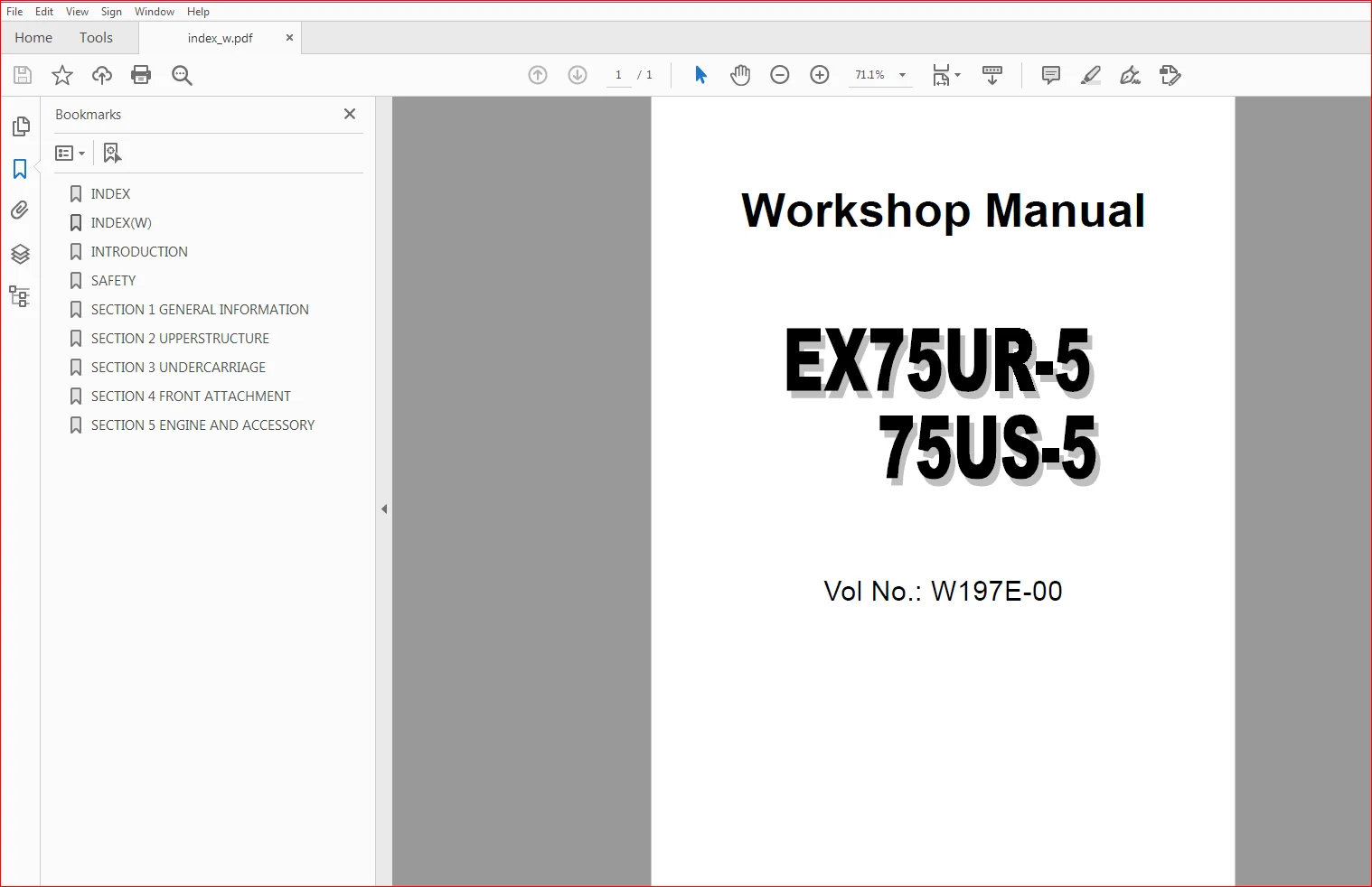 Hitachi EX75US-5/75US-5 Excavator Operational Principle+Troubleshooting+Workshop Manual - PDF Download - Image 2