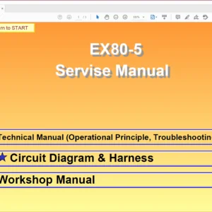 Hitachi EX80-5 Excavator Operational Principle+Troubleshooting+Workshop Manual - Hitachi EX80-5 - PDF Download