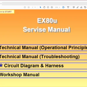 Hitachi EX80u Excavator Operational Principle+Troubleshooting+Workshop Manual - PDF Download