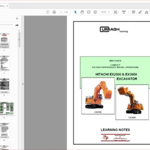 Hitachi Ex2500 Excavator Operational Principle+Troubleshooting+Workshop Manual - PDF DOWNLOAD